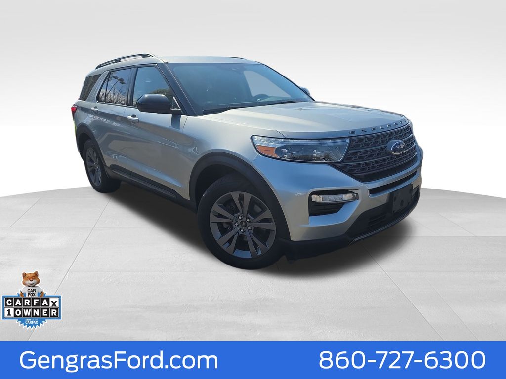 Silver Metallic 2022 Ford Explorer XLT AWD SUV / Crossover All-Wheel Drive Automatic
