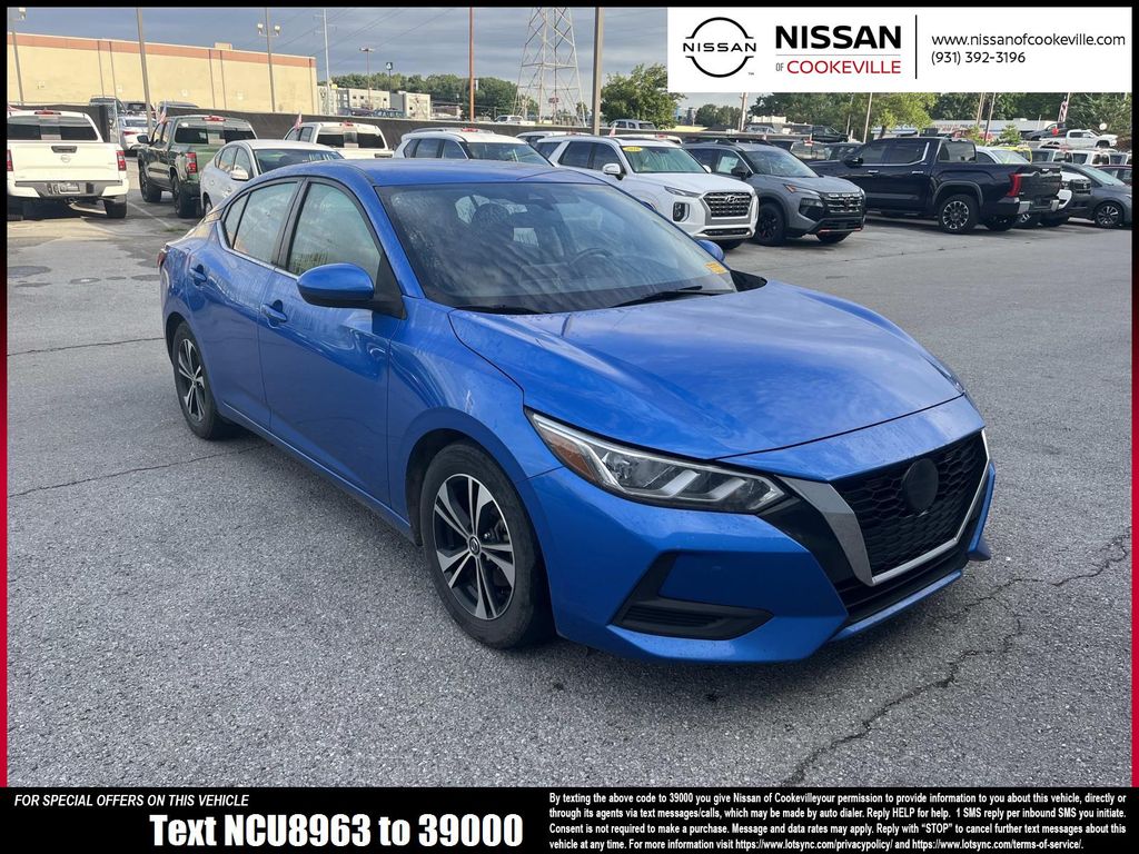 Electric Blue Metallic 2021 Nissan Sentra Sedan Front-Wheel Drive Continuously Variable Transmission