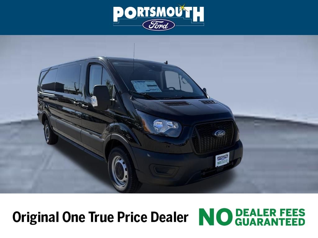 Agate Black Metallic 2025 Ford Transit Cargo 250 Low Roof RWD Van Rear-Wheel Drive