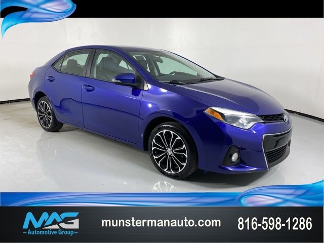 Blue 2016 Toyota Corolla S Sedan Front-Wheel Drive Continuously Variable Transmission