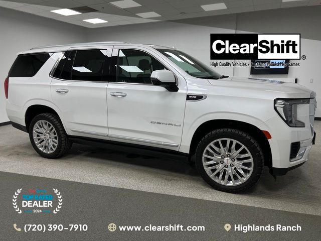White Frost Tricoat 2023 GMC Yukon SUV / Crossover Four-Wheel Drive 10-Speed Automatic