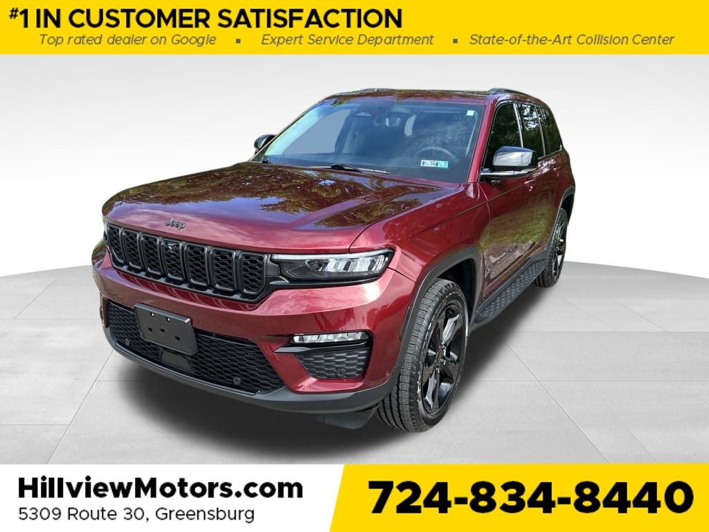 Velvet Red Pearlcoat 2023 Jeep Grand Cherokee SUV / Crossover Four-Wheel Drive 8-Speed Automatic