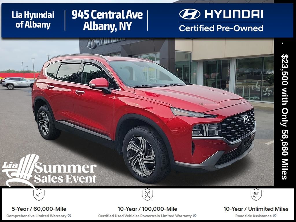 Calypso Red 2023 Hyundai Santa Fe SUV / Crossover All-Wheel Drive 8-Speed Automatic