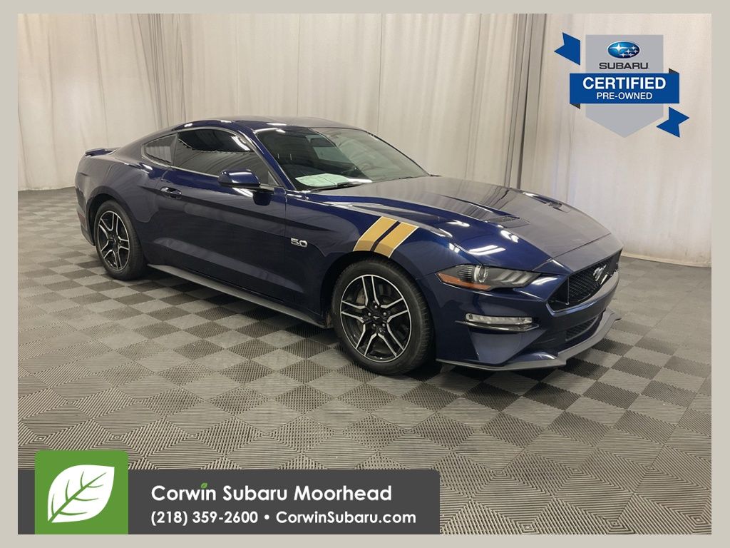 Kona Blue Metallic 2018 Ford Mustang GT Coupe RWD Coupe Rear-Wheel Drive 6-Speed Manual