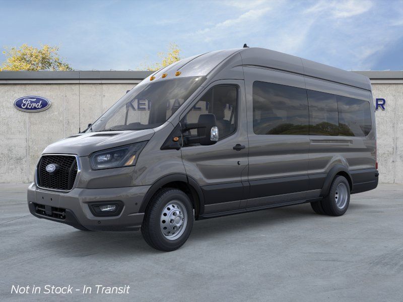 Gray 2026 Ford Transit Passenger Van