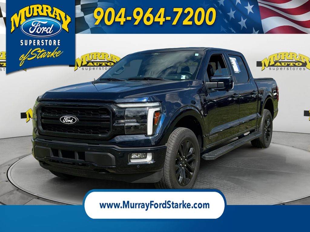 Blue Metallic 2024 Ford F-150 Pickup Truck Four-Wheel Drive Automatic