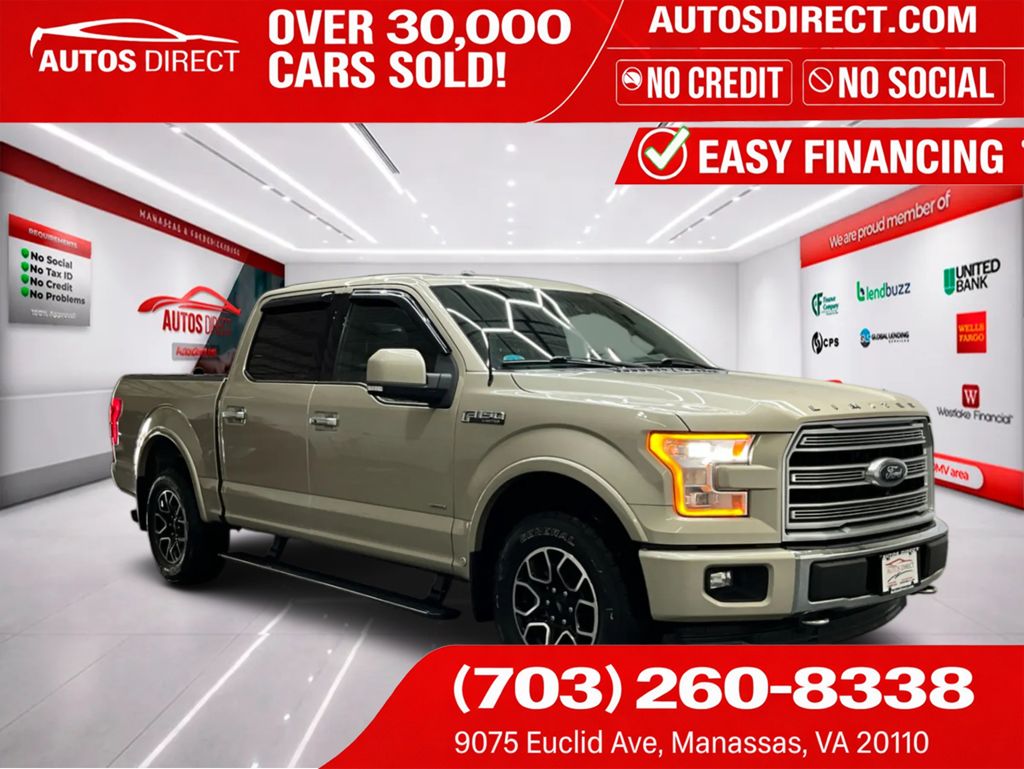 White Gold 2017 Ford F-150 Pickup Truck Four-Wheel Drive Automatic