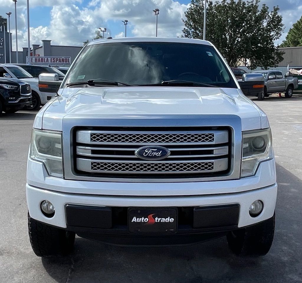 2013 Ford F-150 Platinum White at Bayway Cadillac of The Woodlands