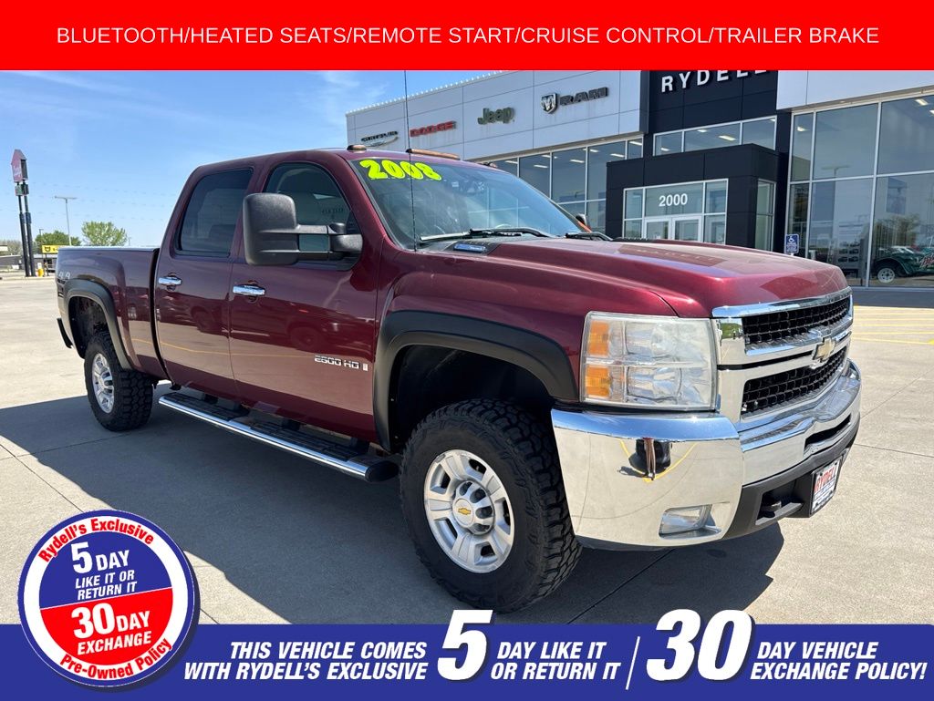 Red (Deep Ruby Metallic) 2008 Chevrolet Silverado 2500HD Pickup Truck Four-Wheel Drive 6-Speed Automatic