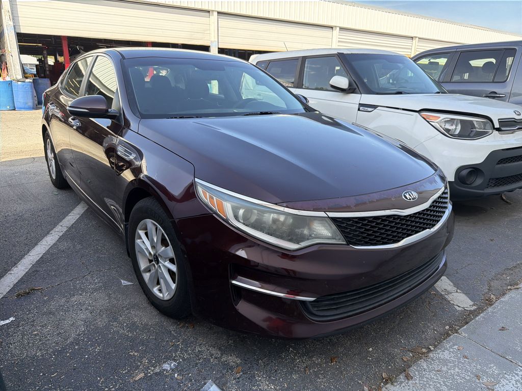 Red (Sangria) 2017 Kia Optima LX Sedan Front-Wheel Drive 6-Speed Automatic