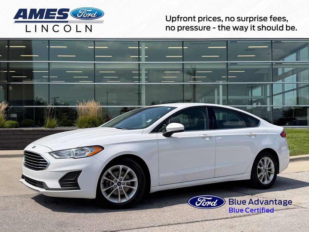 Oxford White 2020 Ford Fusion Sedan Front-Wheel Drive 6-Speed Automatic