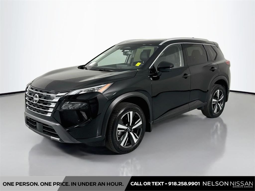 Super Black 2025 Nissan Rogue SUV / Crossover All-Wheel Drive Continuously Variable Transmission