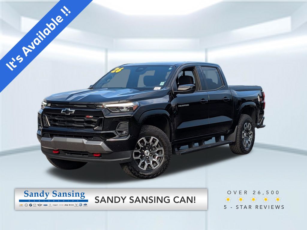 Black 2026 Chevrolet Colorado Pickup Truck Four-Wheel Drive 8-Speed Automatic