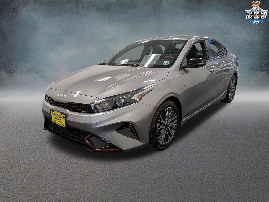 Steel Gray 2023 Kia Forte Sedan Front-Wheel Drive Continuously Variable Transmission
