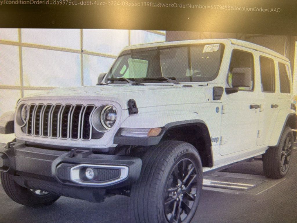 Bright White Clearcoat 2025 Jeep Wrangler 4xe Sahara 4WD SUV / Crossover Four-Wheel Drive 8-Speed Automatic
