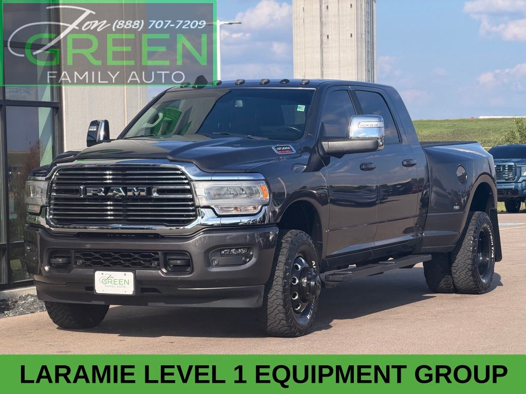 Gray (Granite Crystal Metallic Clearcoat) 2023 RAM 3500 Pickup Truck Four-Wheel Drive 6-Speed Automatic