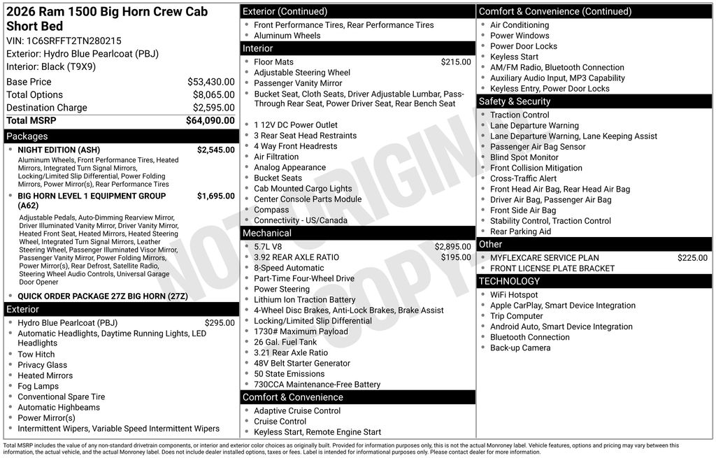 2026 Ram 1500