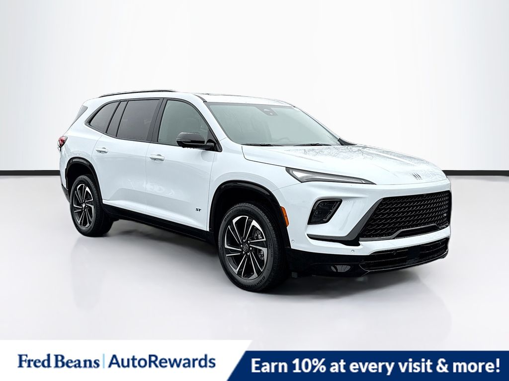 Iridescent White Tricoat 2026 Buick Enclave SUV / Crossover Four-Wheel Drive 8-Speed Automatic