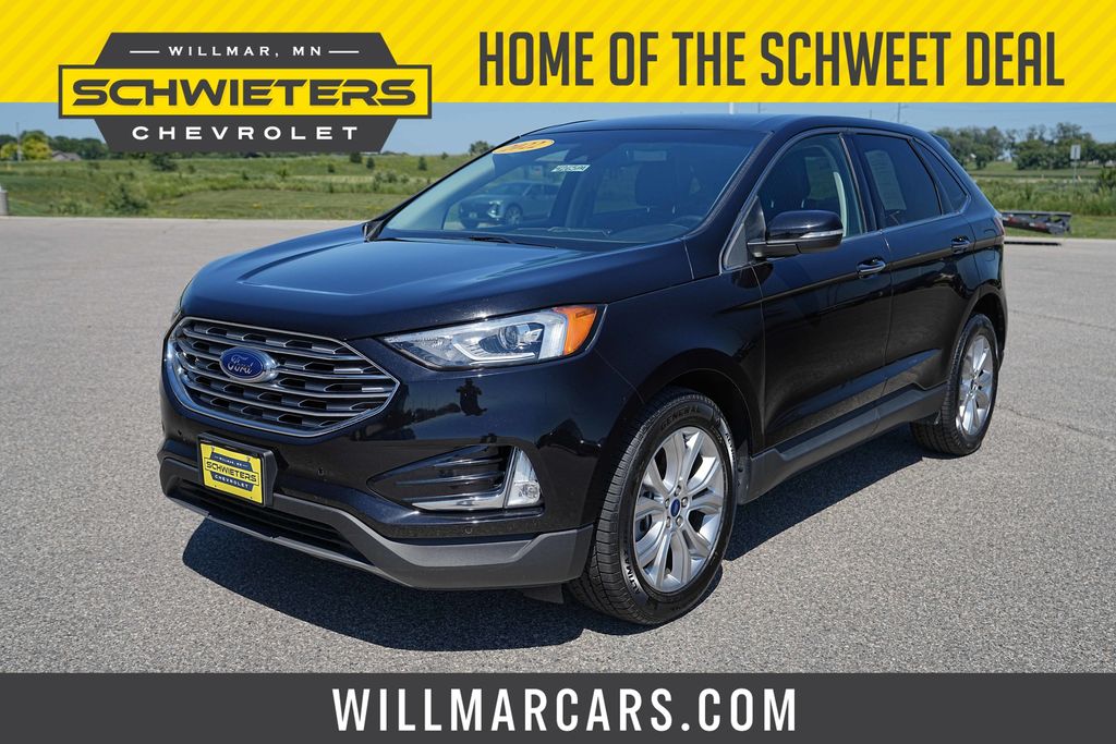 Agate Black Metallic 2022 Ford Edge SUV / Crossover All-Wheel Drive 8-Speed Automatic