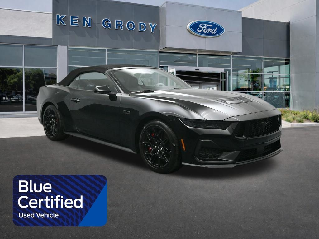 Shadow Black 2025 Ford Mustang GT Premium Convertible RWD Convertible Rear-Wheel Drive Automatic