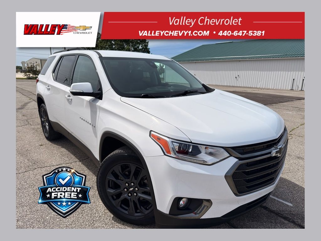 Summit White 2020 Chevrolet Traverse RS FWD SUV / Crossover Front-Wheel Drive 9-Speed Automatic