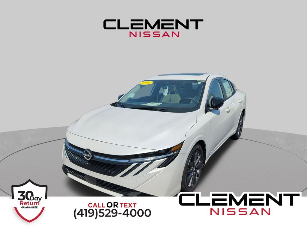 Aspen White Tricoat 2026 Nissan Sentra Sedan Front-Wheel Drive Continuously Variable Transmission