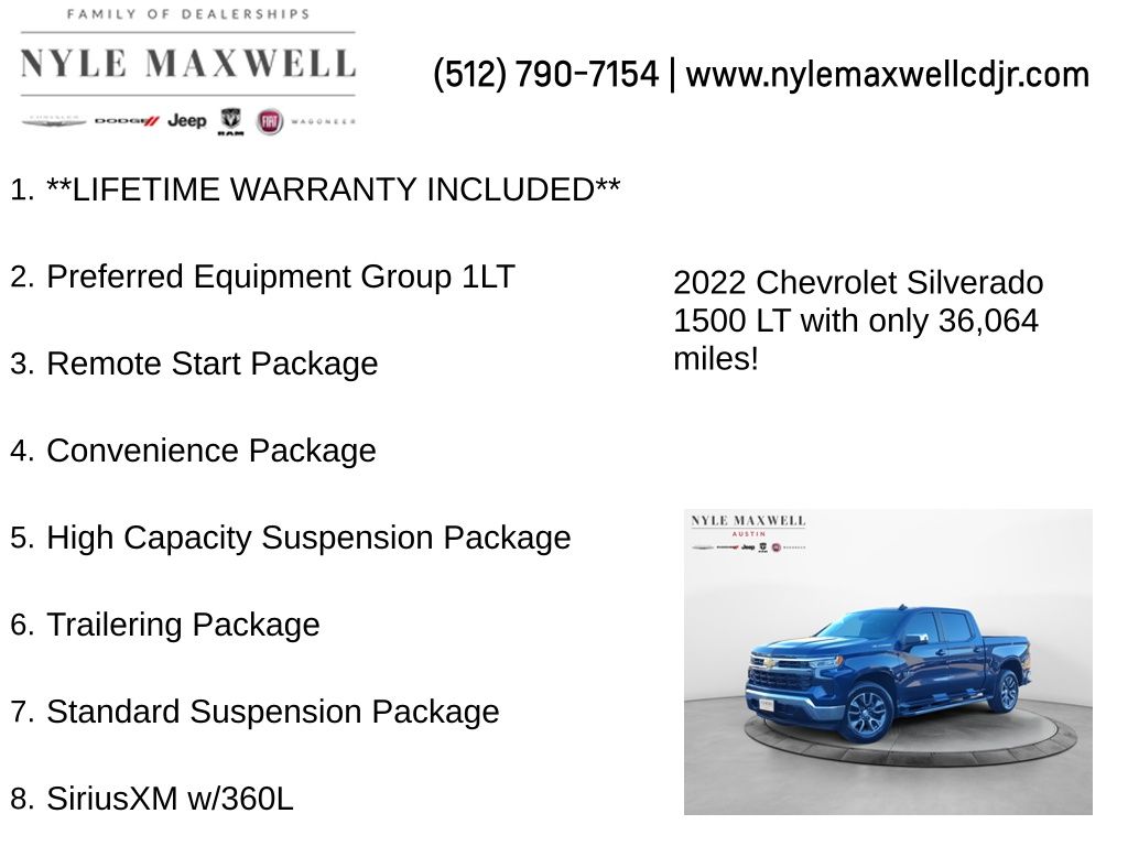 Used Car 2022 Chevrolet Silverado 1500  Lt For Sale Under $35,000 In Austin, Texas