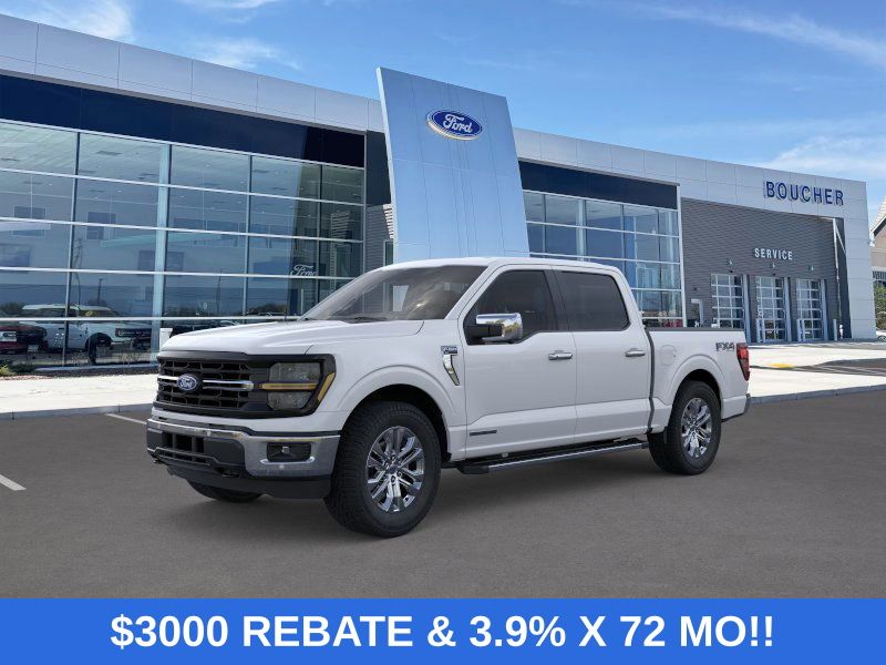 Oxford White 2025 Ford F-150 XLT SuperCrew 4WD Pickup Truck Four-Wheel Drive Automatic