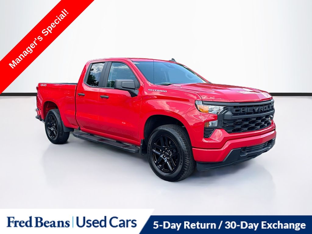 Red Hot 2025 Chevrolet Silverado 1500 Pickup Truck Four-Wheel Drive 8-Speed Automatic