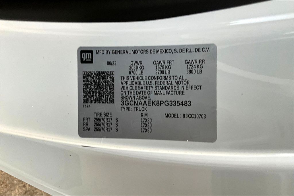 2023 Chevrolet Silverado 1500 WT White at Monument Chevrolet