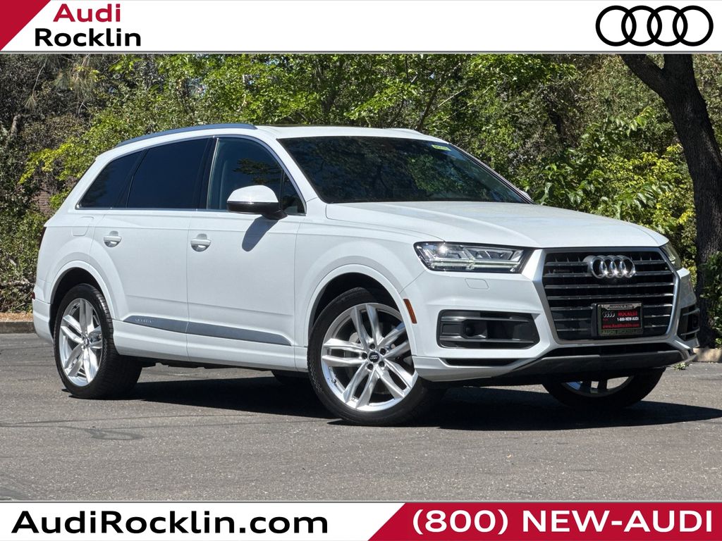 Carrara White 2018 Audi Q7 SUV / Crossover All-Wheel Drive 8-Speed Automatic