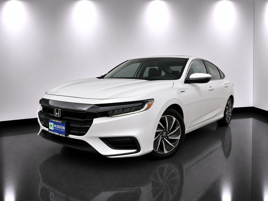 White 2019 Honda Insight Touring Sedan FWD Sedan Front-Wheel Drive Continuously Variable Transmission