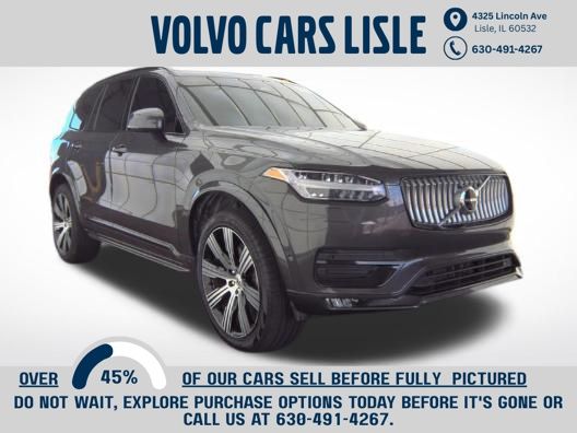 Platinum Gray Metallic 2024 Volvo XC90 B6 Plus Bright Theme 7-Passenger AWD SUV / Crossover All-Wheel Drive Automatic
