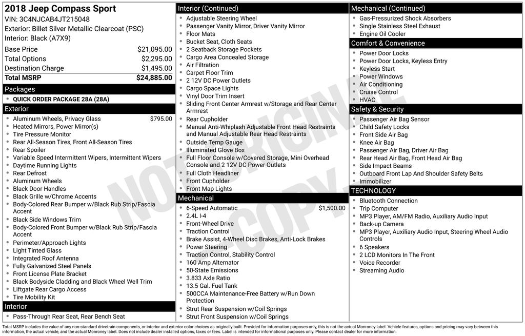 Used 2018 Jeep Compass SUV