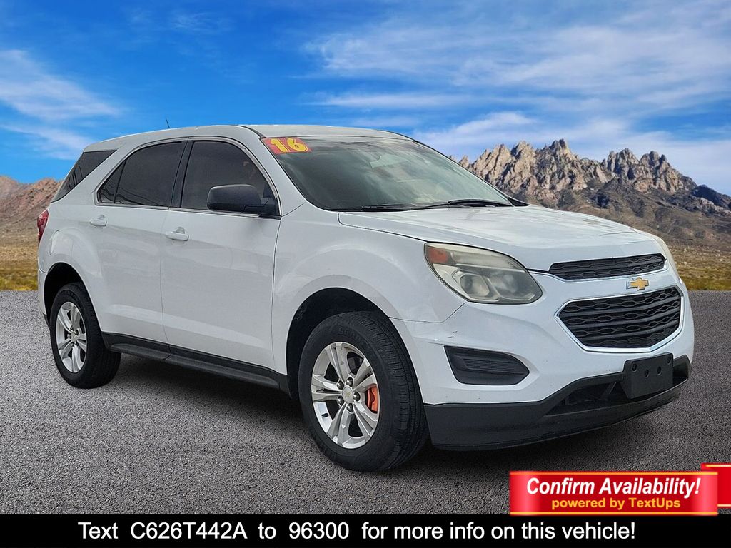 Summit White 2016 Chevrolet Equinox SUV / Crossover Front-Wheel Drive 6-Speed Automatic Overdrive