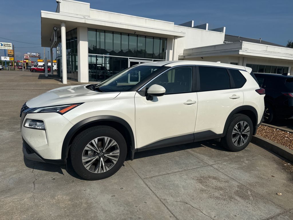 Pearl White Tricoat 2023 Nissan Rogue SUV / Crossover All-Wheel Drive Continuously Variable Transmission