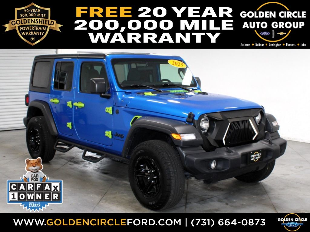 Hydro Blue Pearlcoat 2025 Jeep Wrangler SUV / Crossover Four-Wheel Drive 8-Speed Automatic