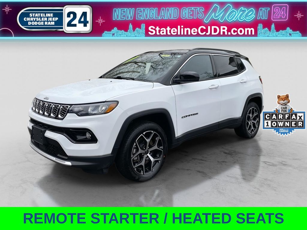 Bright White Clearcoat 2025 Jeep Compass Limited 4WD SUV / Crossover Four-Wheel Drive 8-Speed Automatic