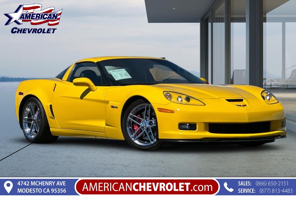 Velocity Yellow Tintcoat 2007 Chevrolet Corvette Z06 Coupe RWD Coupe Rear-Wheel Drive 6-Speed Manual