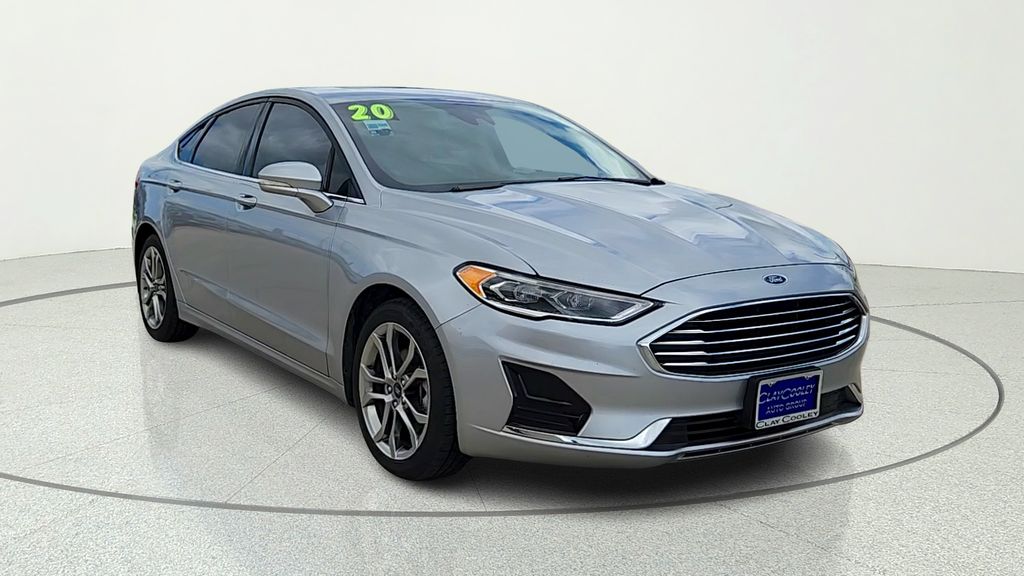 Silver Metallic 2020 Ford Fusion SEL FWD Sedan Front-Wheel Drive 6-Speed Automatic