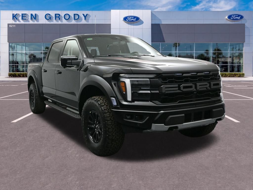 Black Metallic 2026 Ford F-150 Raptor SuperCrew 4WD Pickup Truck Four-Wheel Drive Automatic