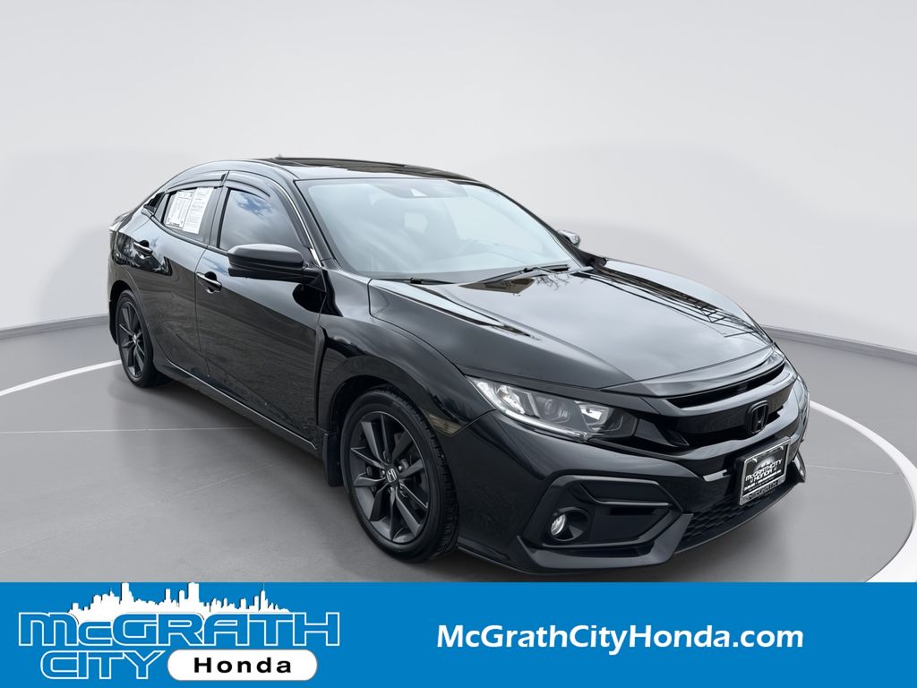 Crystal Black Pearl 2021 Honda Civic Hatchback EX FWD Hatchback Front-Wheel Drive Continuously Variable Transmission