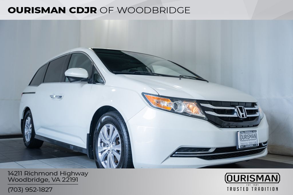 White Diamond Pearl 2014 Honda Odyssey EX-L FWD Minivan Front-Wheel Drive 6-Speed Automatic