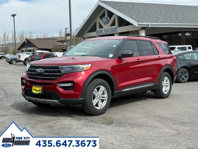 Red Metallic 2020 Ford Explorer XLT AWD SUV / Crossover All-Wheel Drive Automatic