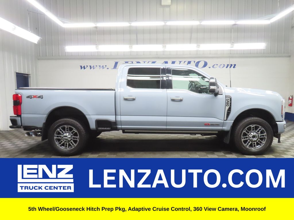 Glacier Gray Metallic Tri-Coat 2025 Ford F-350 Super Duty Platinum Crew Cab 4WD Pickup Truck Four-Wheel Drive Automatic