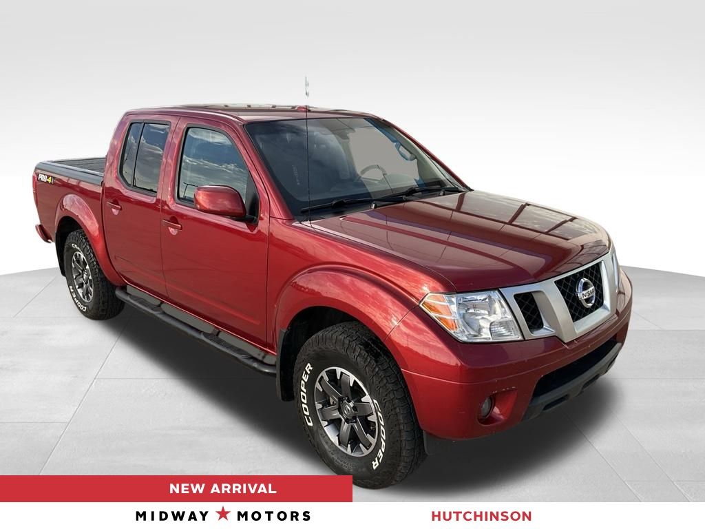 Lava Red 2017 Nissan Frontier Pickup Truck Four-Wheel Drive 5-Speed Automatic Overdrive