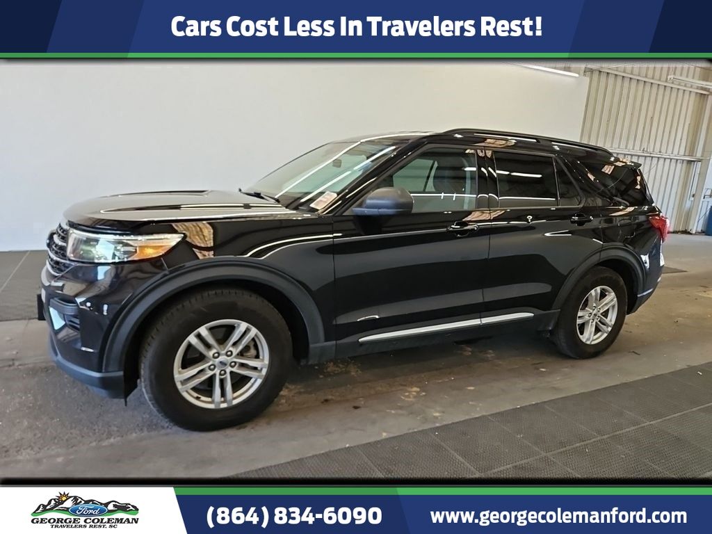 Black Metallic 2023 Ford Explorer SUV / Crossover Rear-Wheel Drive Automatic