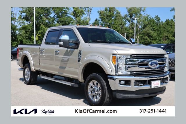 White Gold Metallic 2017 Ford F-250 Super Duty Pickup Truck Four-Wheel Drive 6-Speed Automatic
