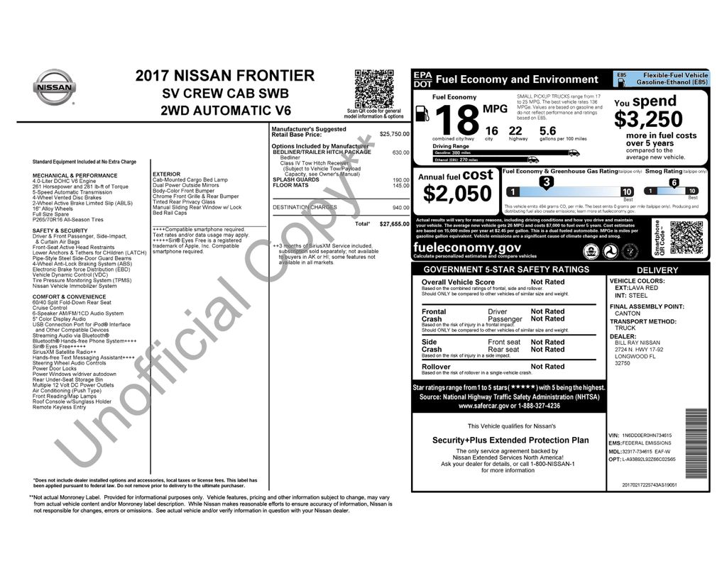 Certified Used 2017 Red Nissan SV image 5