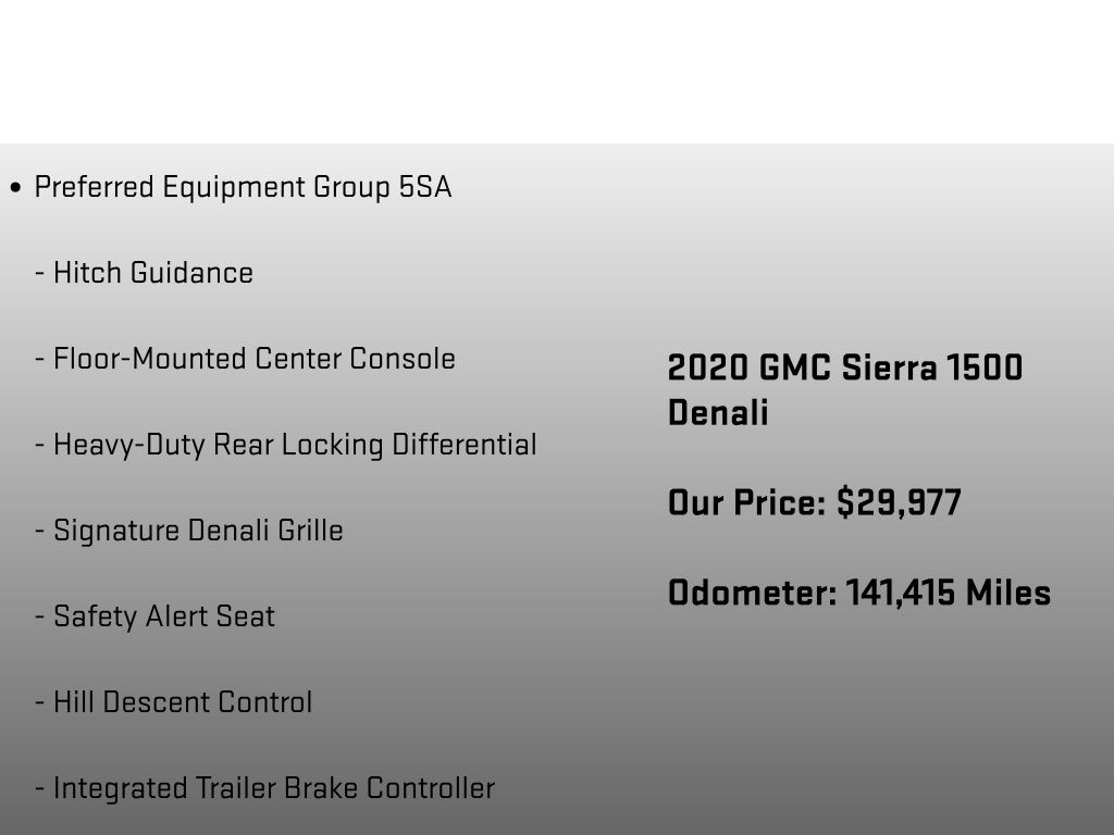 2020 GMC Sierra 1500 Denali Black at Auto Express Mitsubishi
